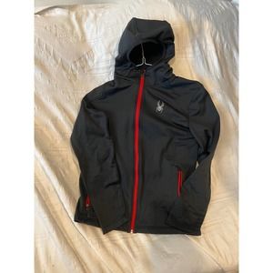 Spyder Full ZIp Up Black Hoodie Mens S